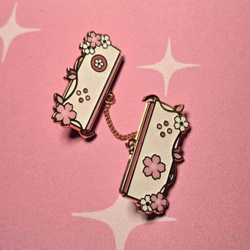 Sakura Game Controller Enamel Pin Set