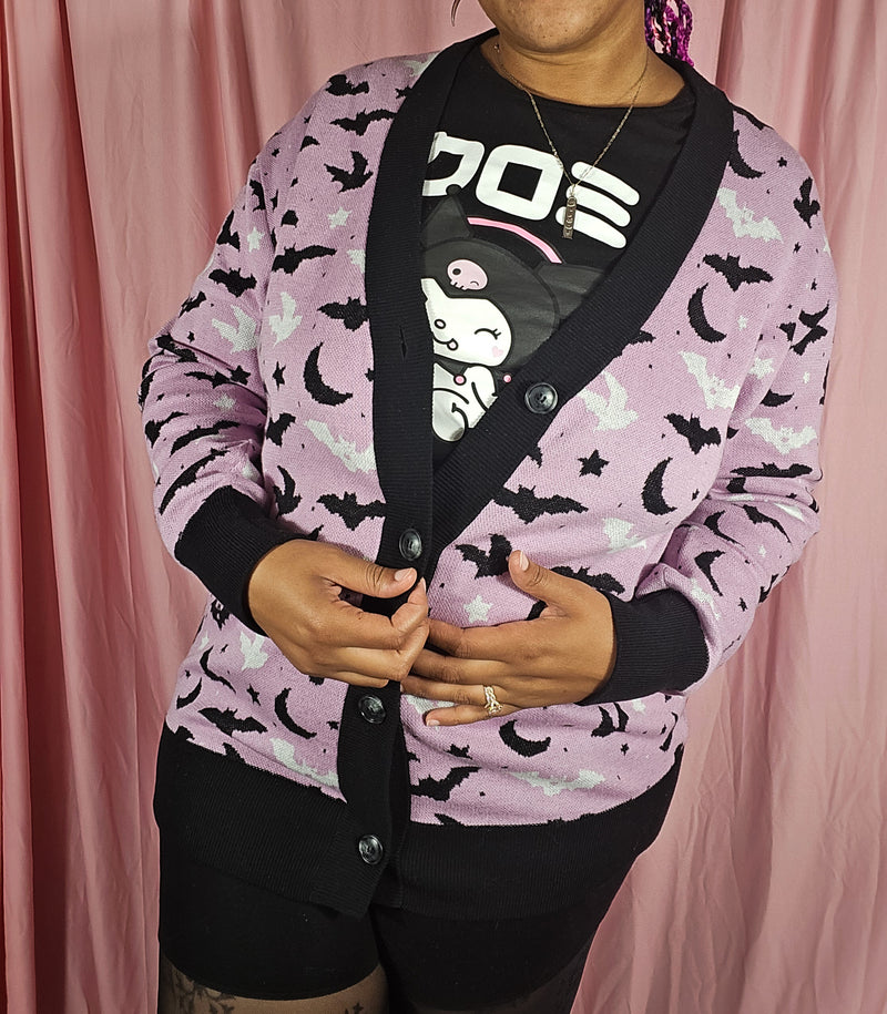 Pink Batty Knitted cardigan