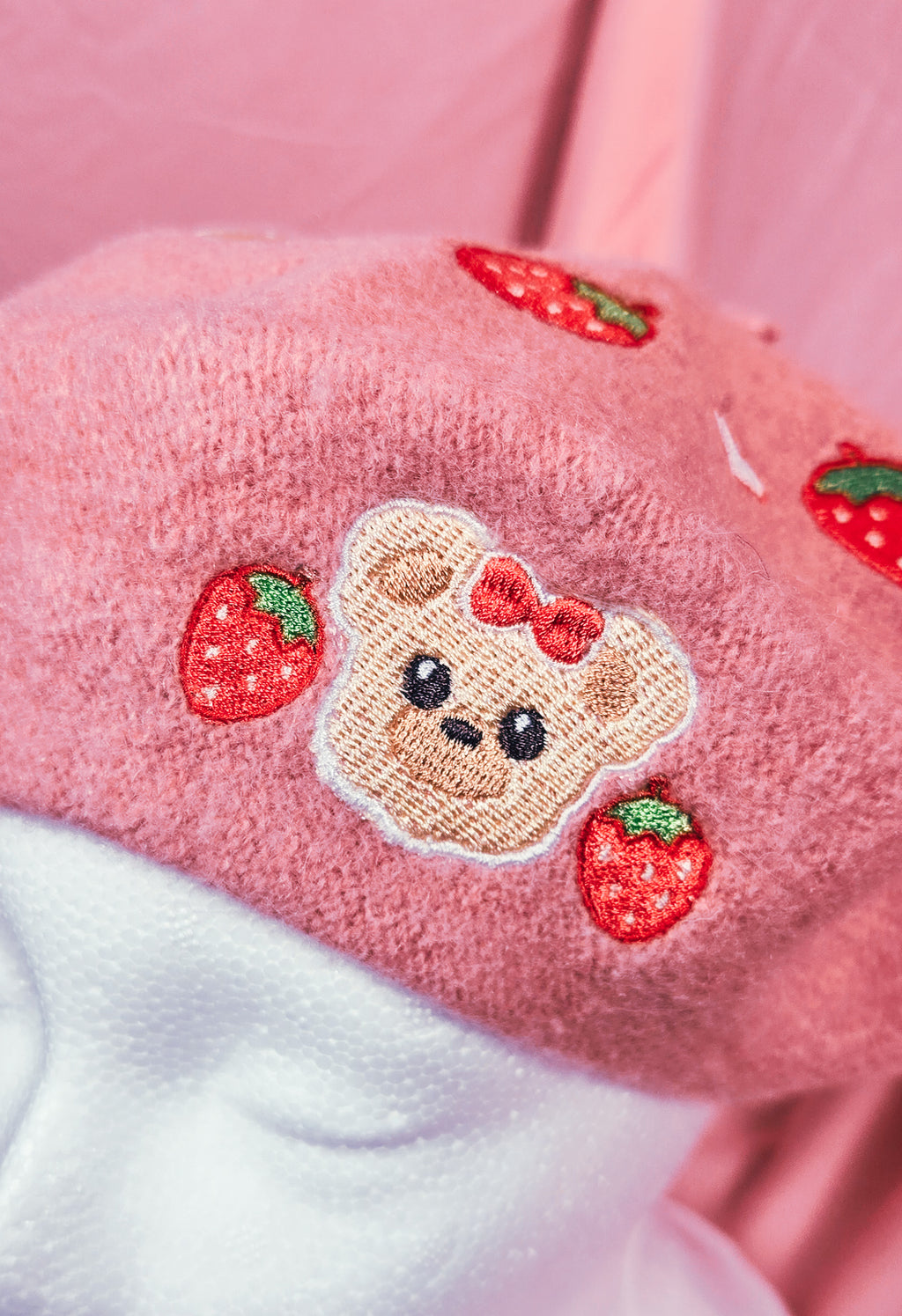 Beary Cute Pink Beret