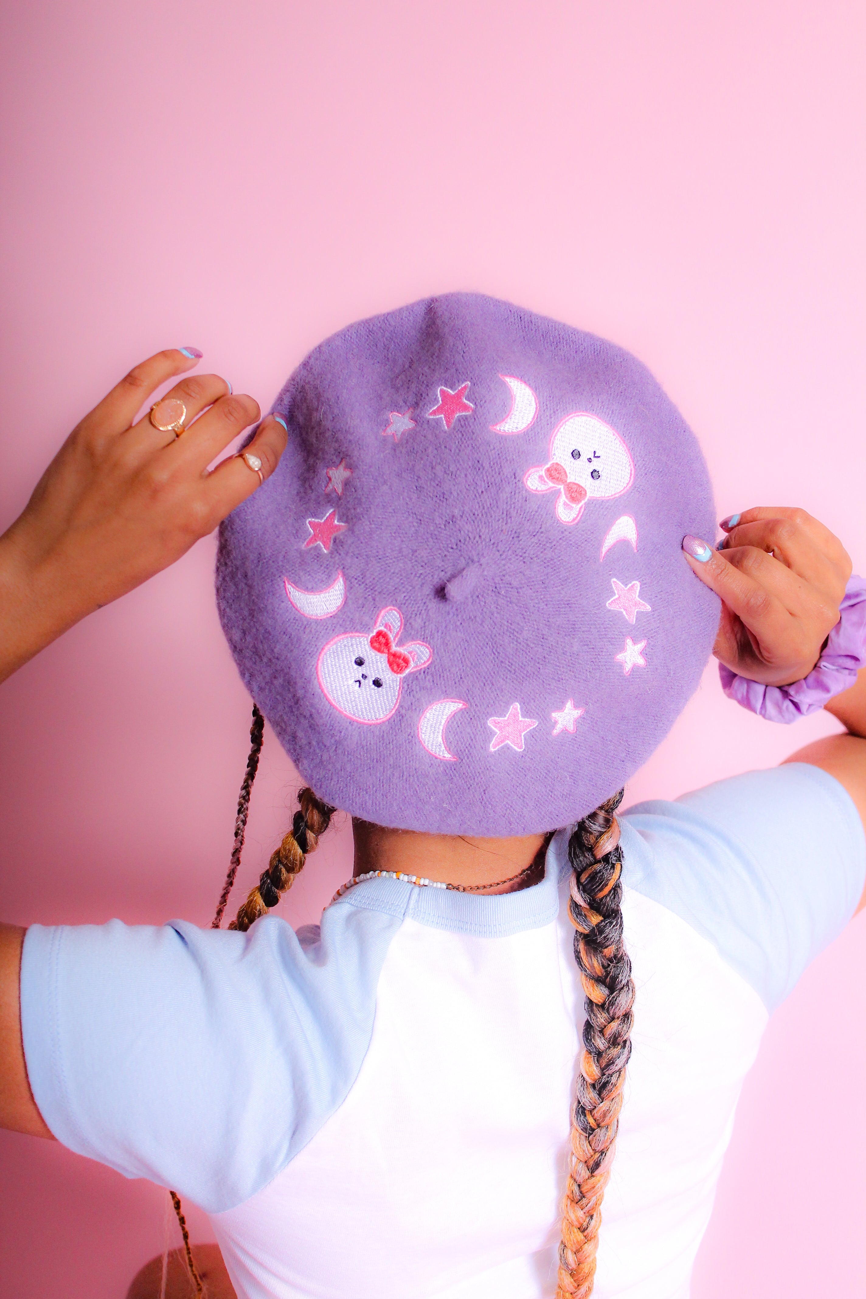 Moon Bunny Beret