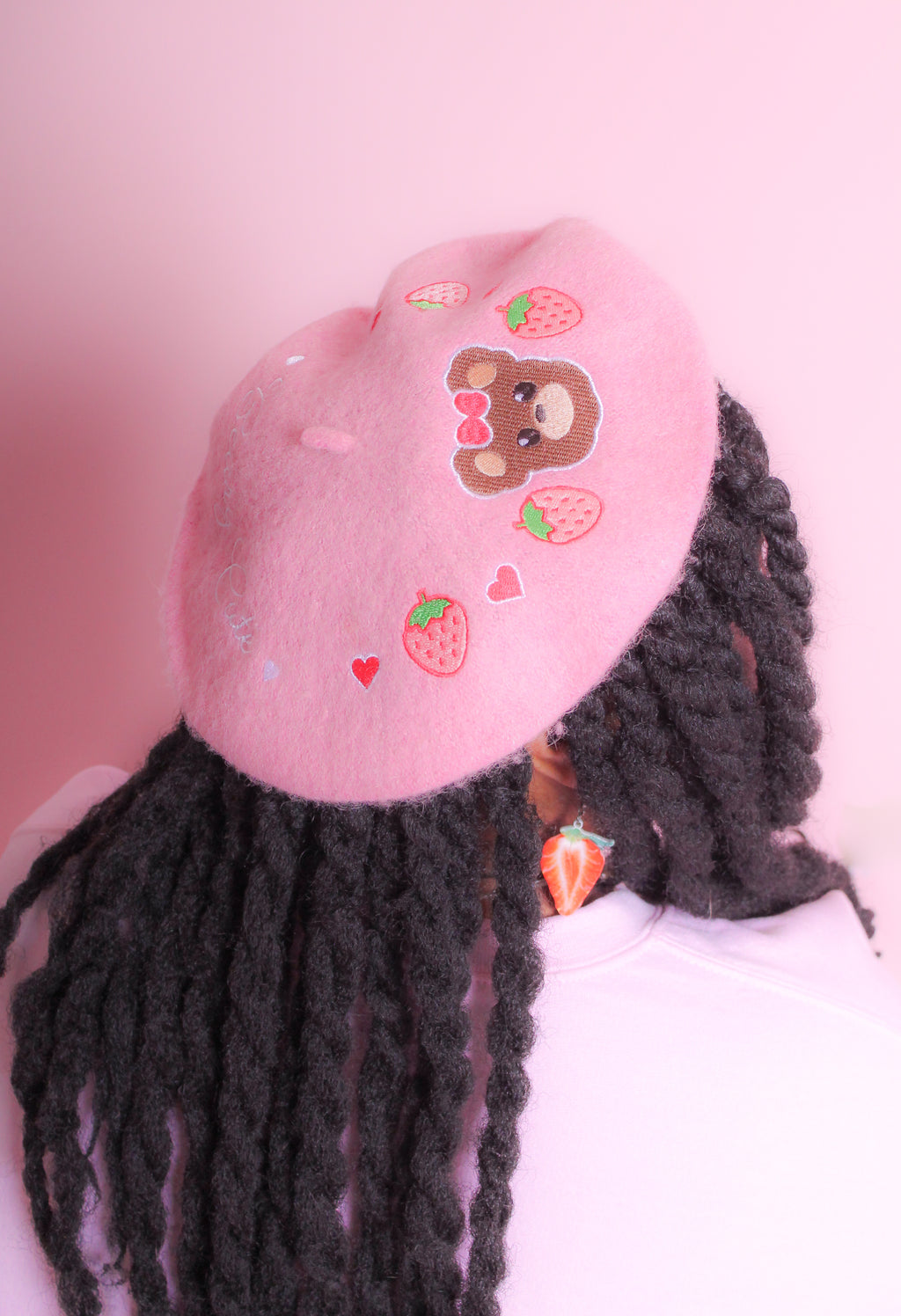 Beary Cute Pink Beret