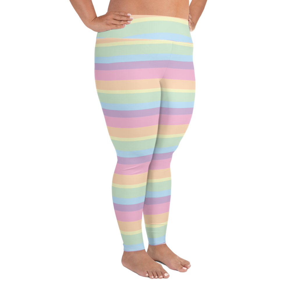 Rainbow Pastel PLUS Leggings