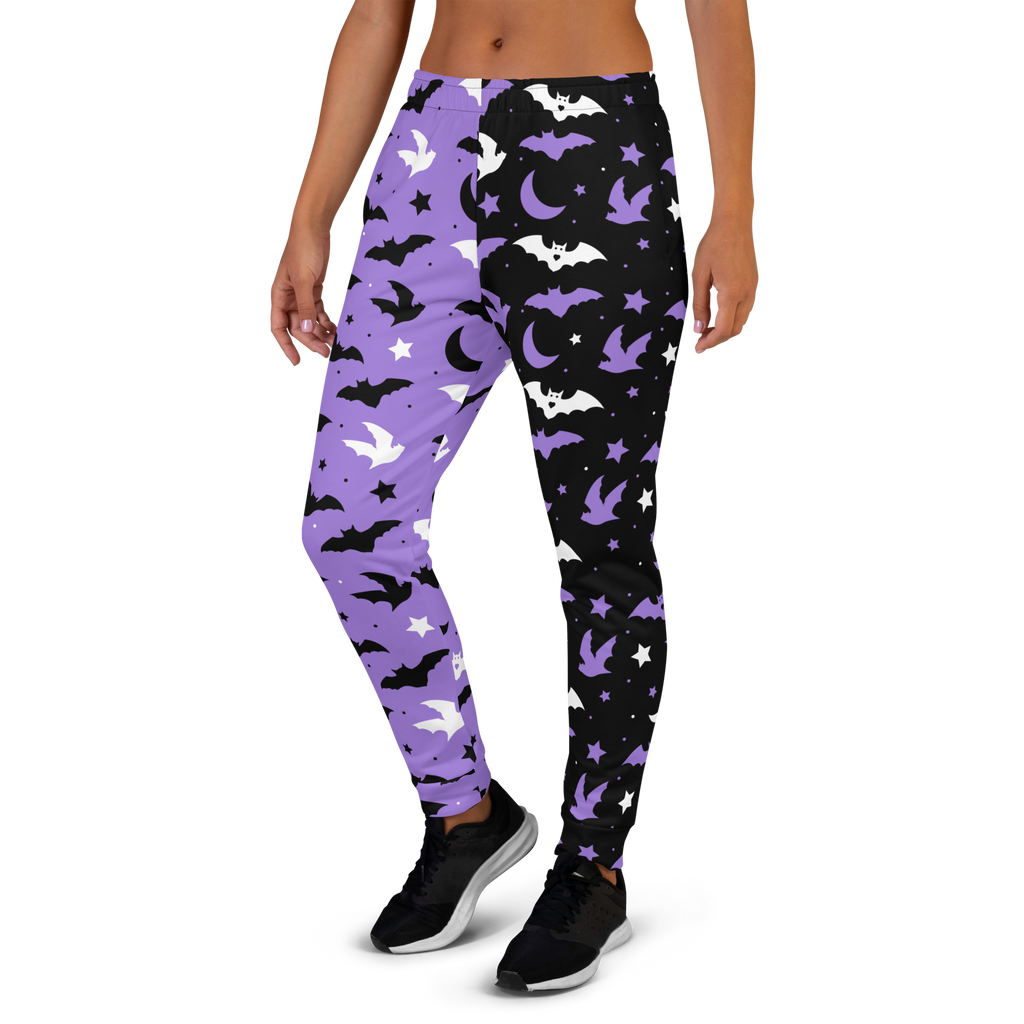 Purple Split Tone Batty Joggers