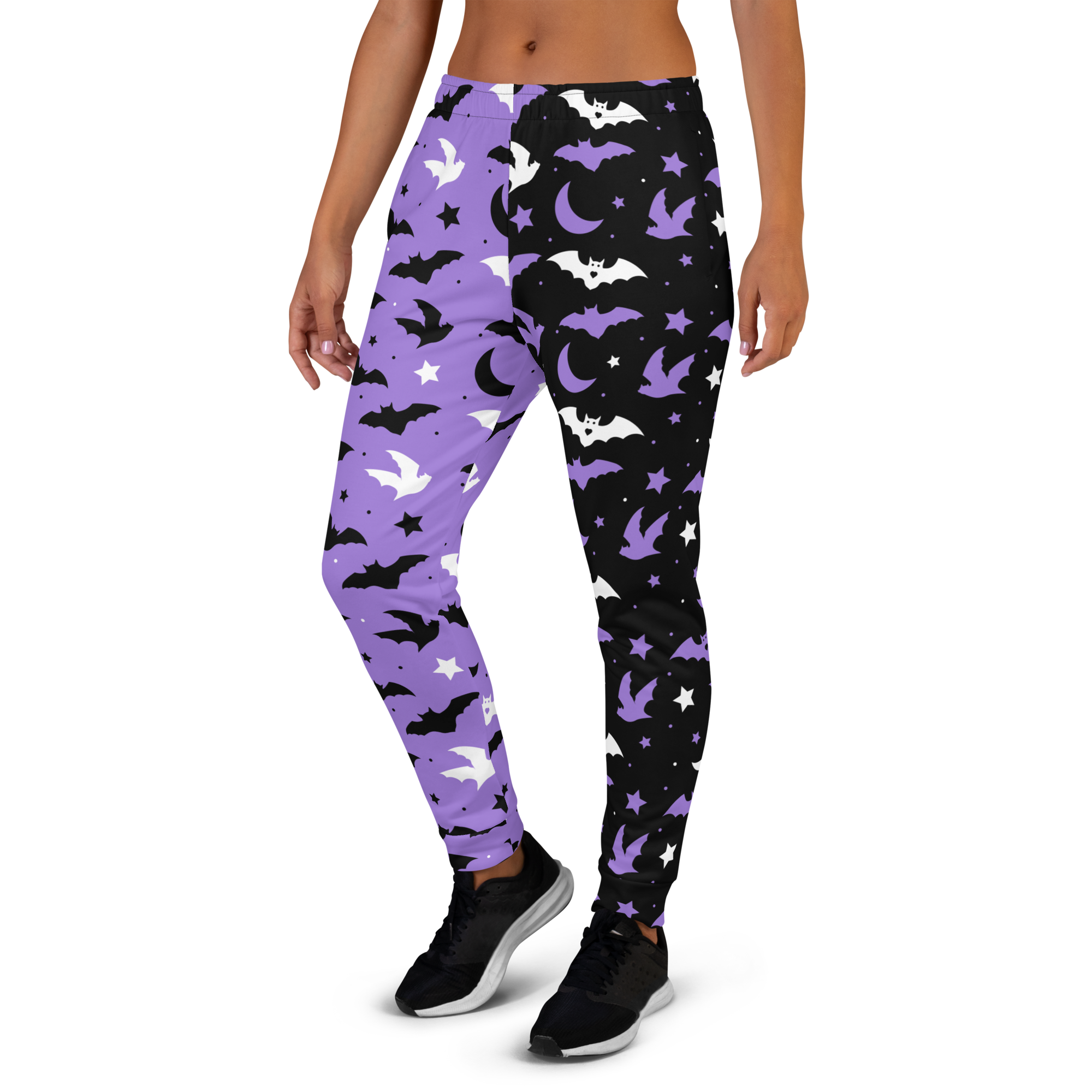 Purple Split Tone Batty Joggers