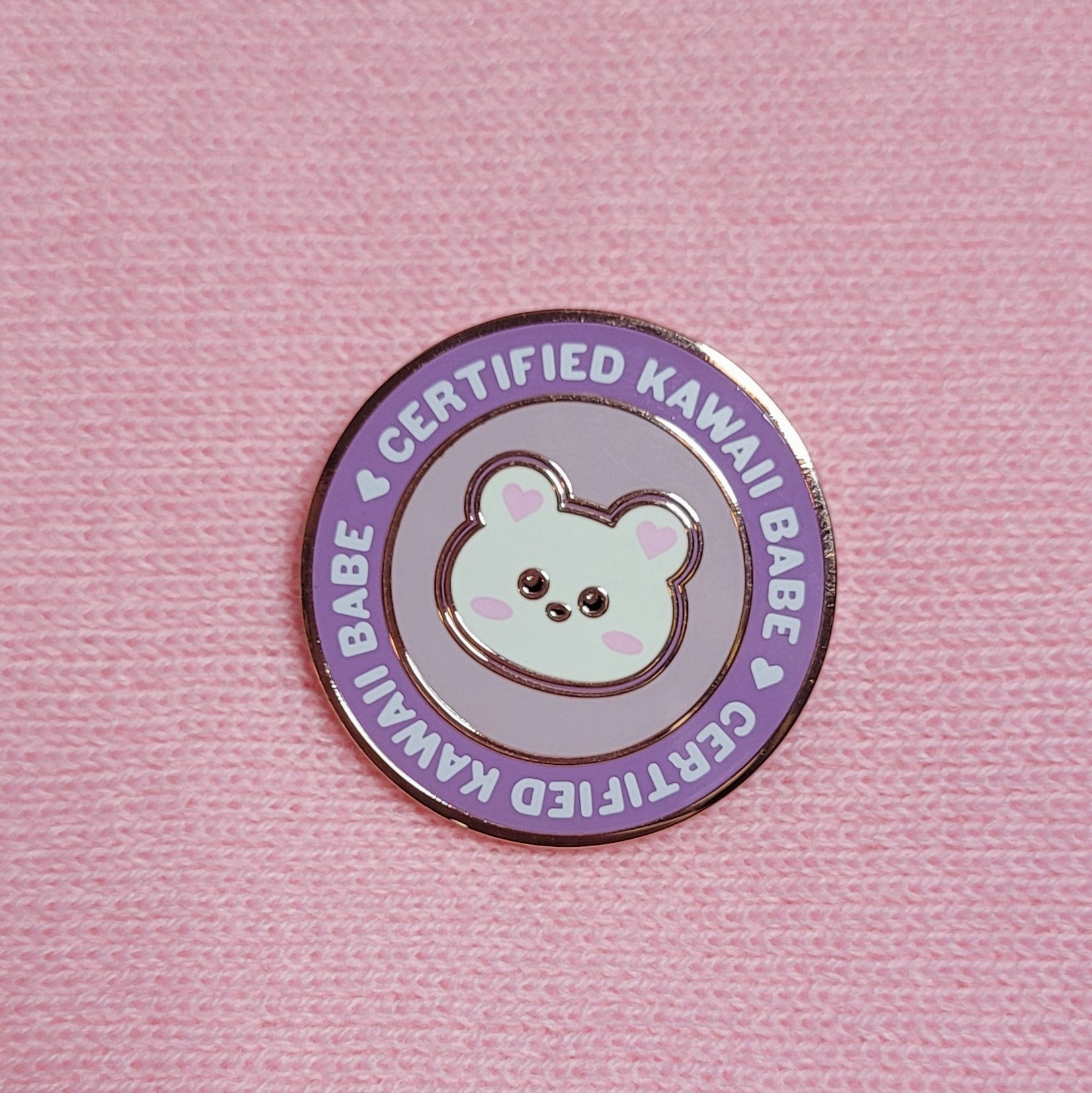 Certified Kawaii Babe Enamel Pin