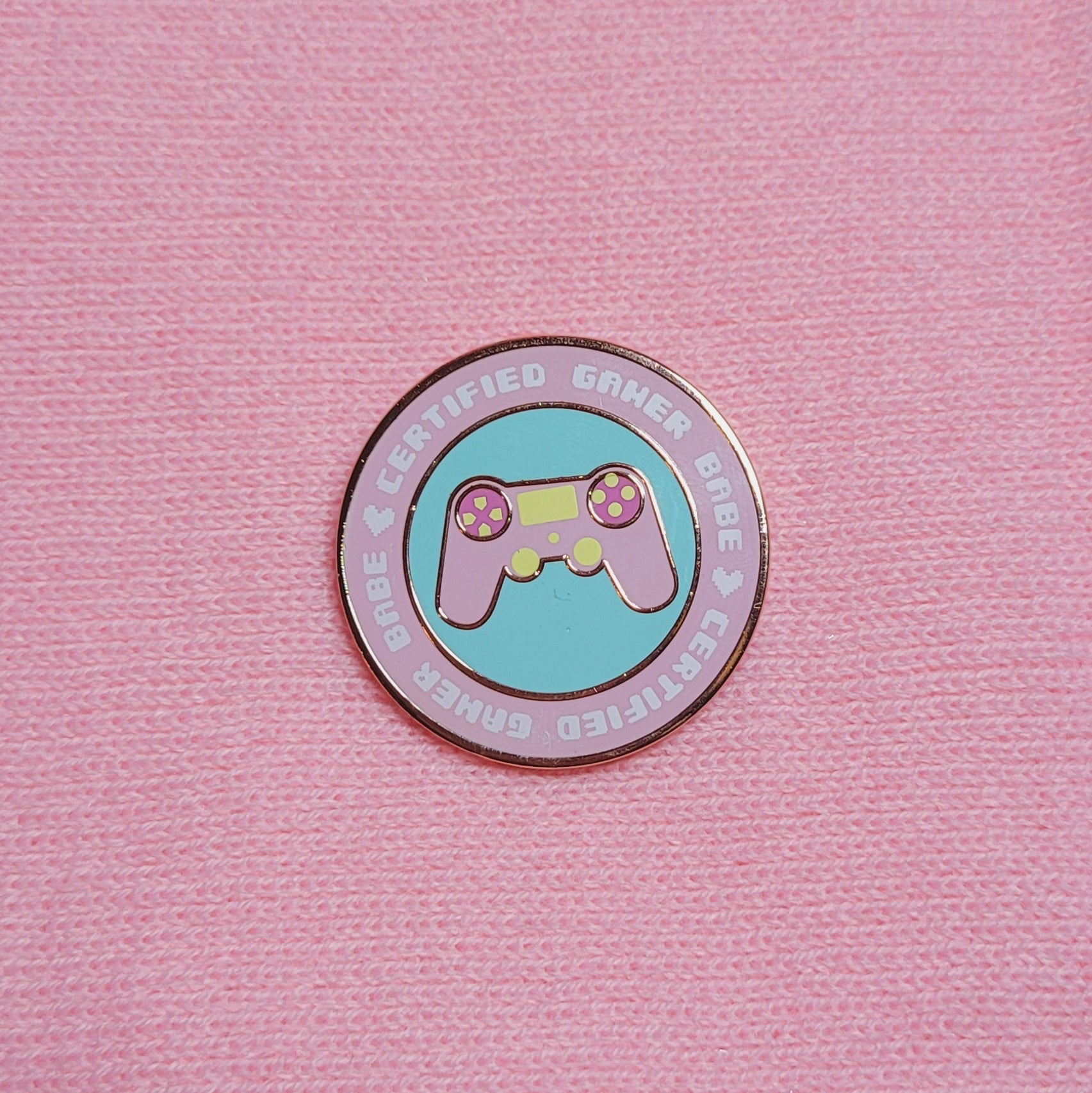 Certified Gamer Babe Enamel Pin