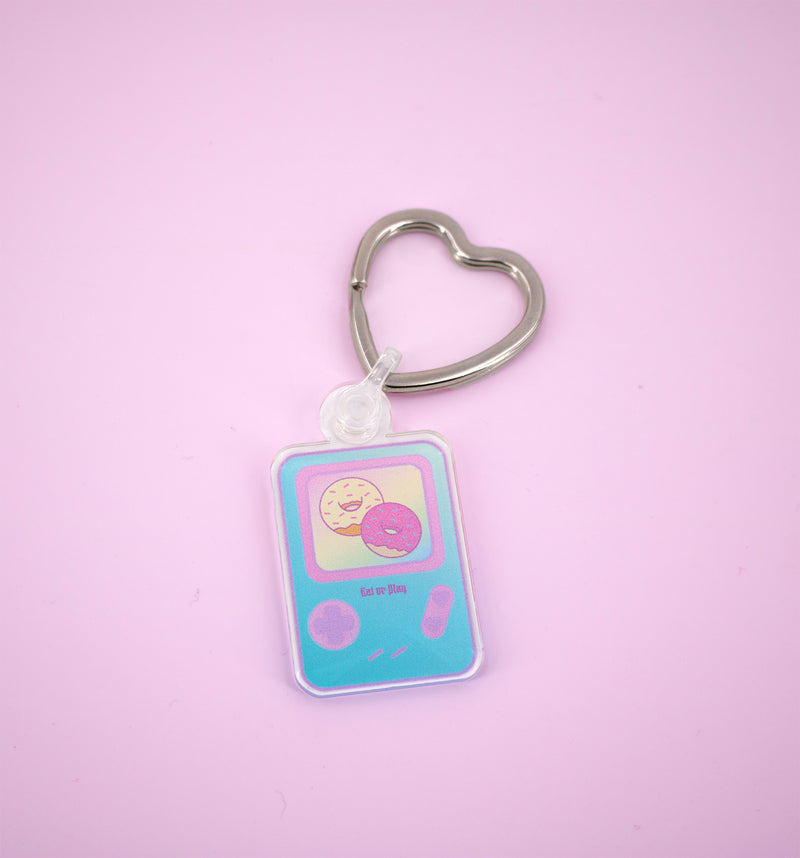 Eat or Play Keychain