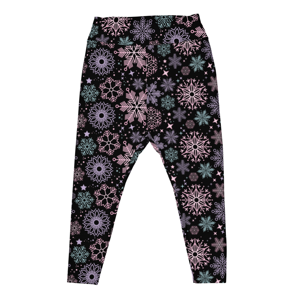 Pastel Snowflake Leggings PLUS