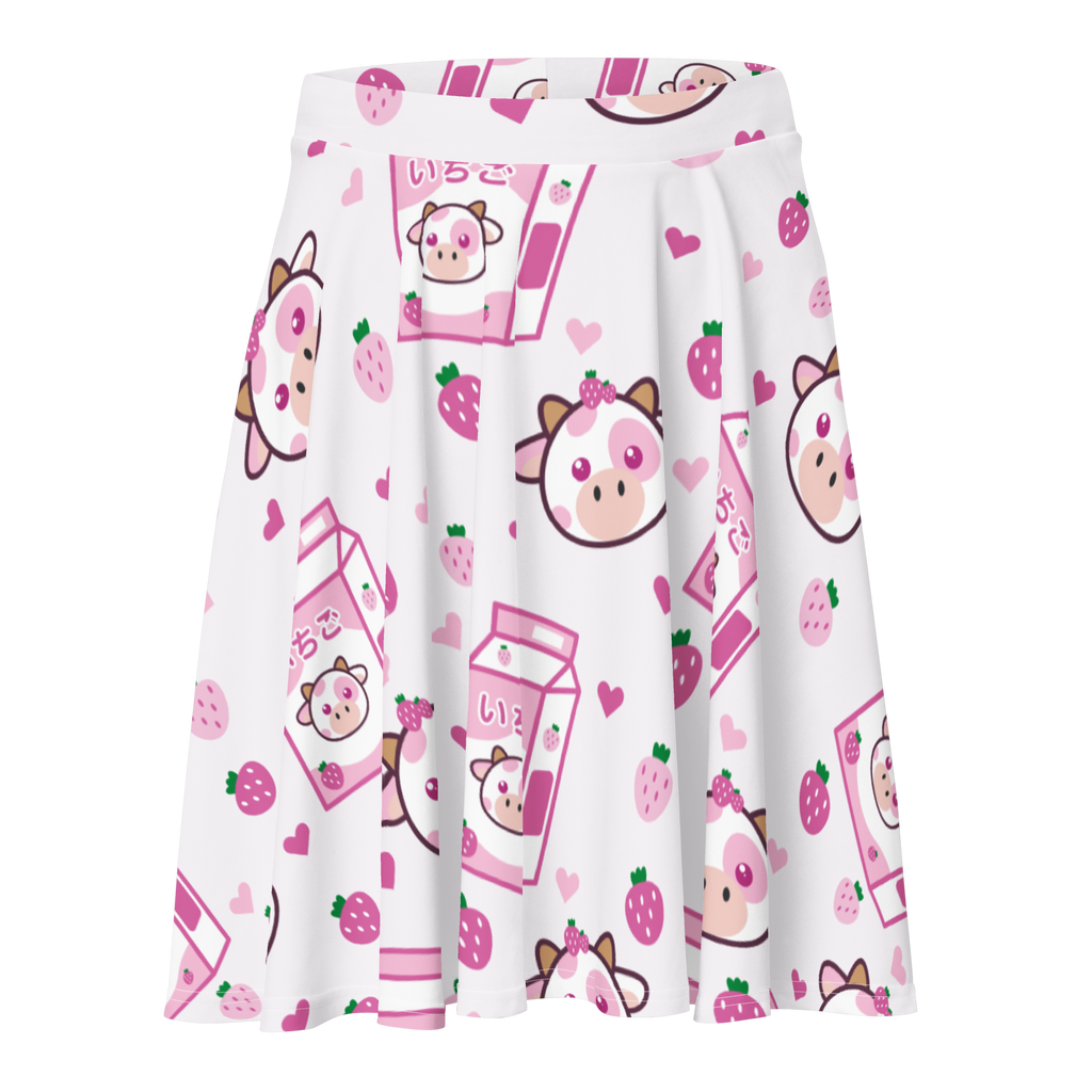 Strawberry Milk Skater Skirt