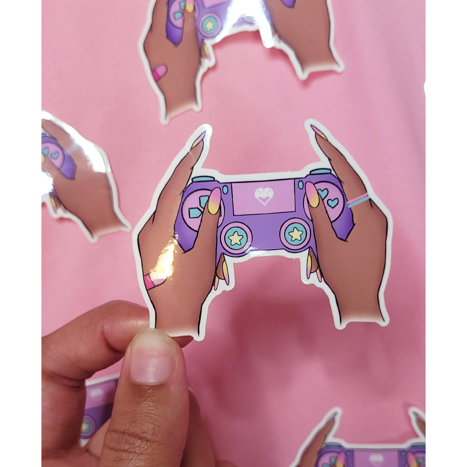 Gamer Hands Sticker